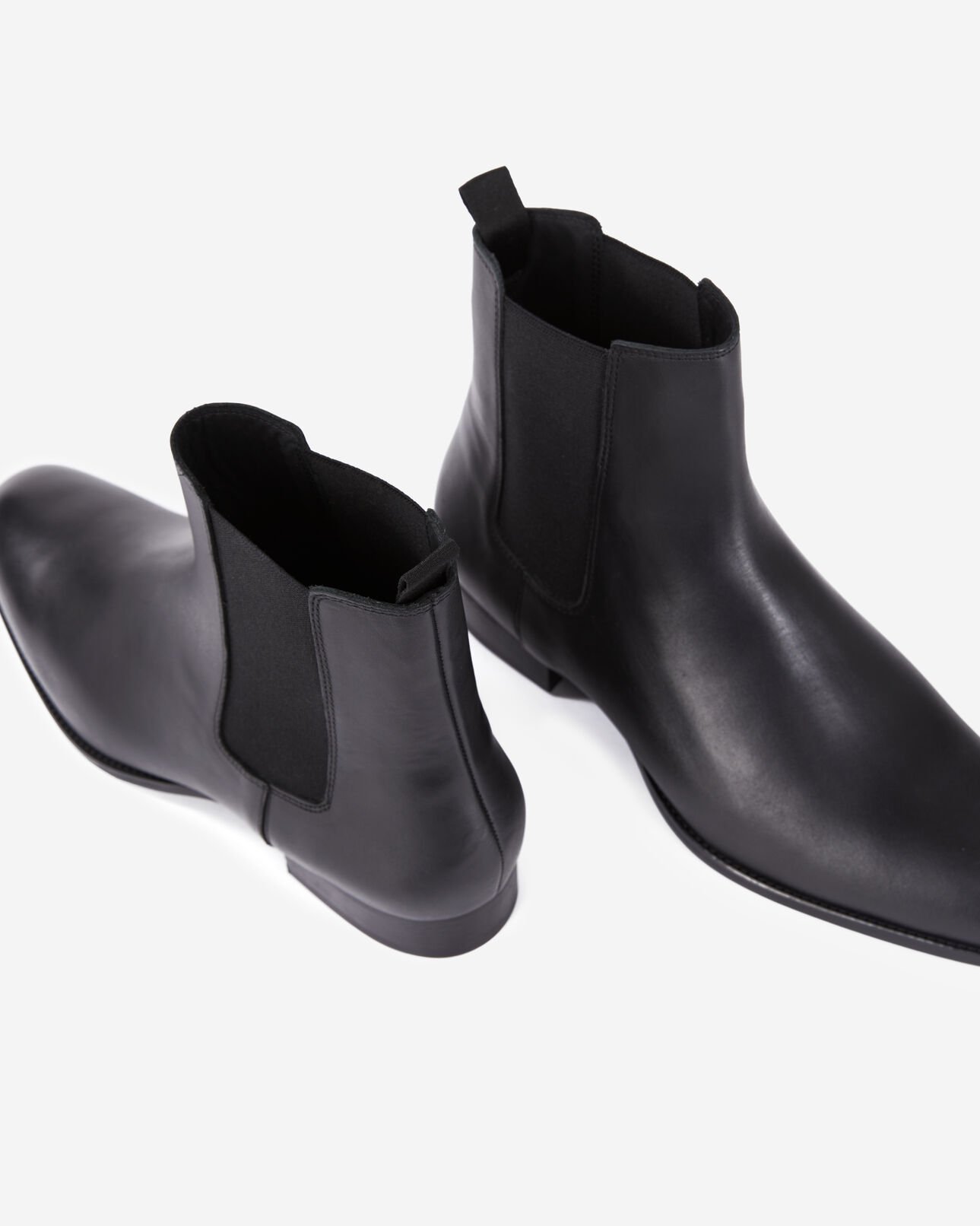 The Kooples HOMBRE BLACK botas chelsea de piel negra