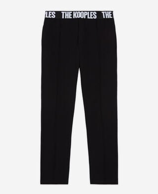 The Kooples MEN BLACK the kooples black logo pants