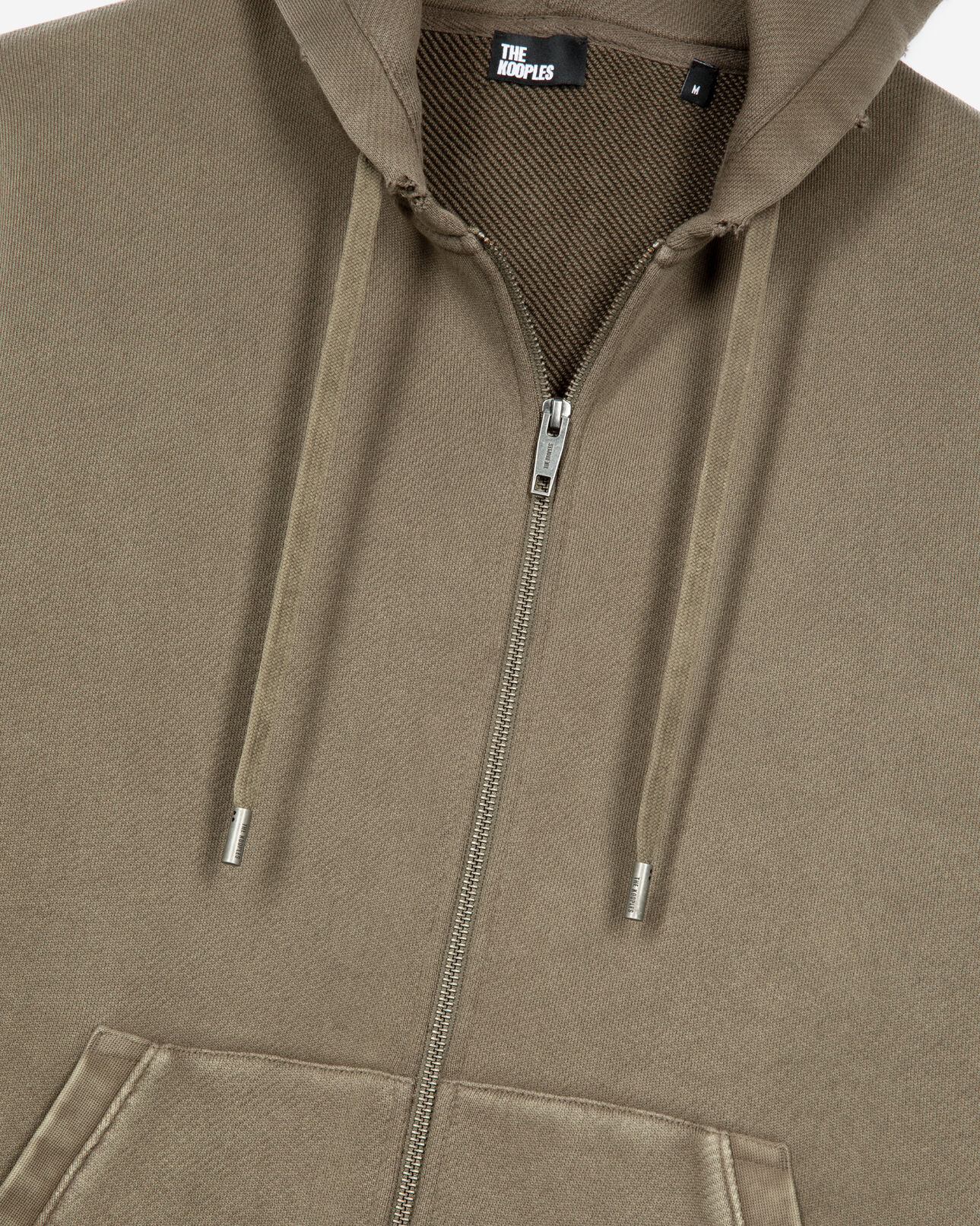 The Kooples MEN OLIVE khaki hoodie