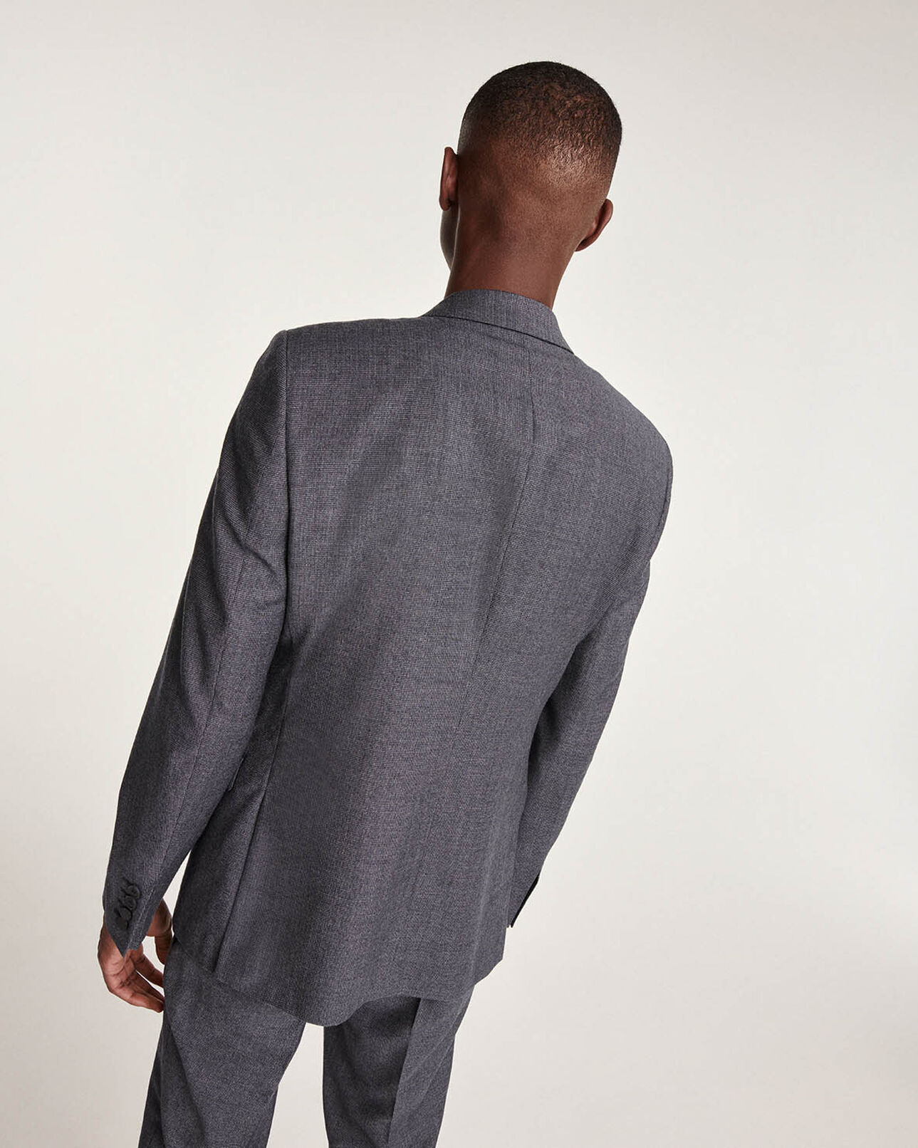 The Kooples HOMBRE GREY chaqueta de traje gris lana slim