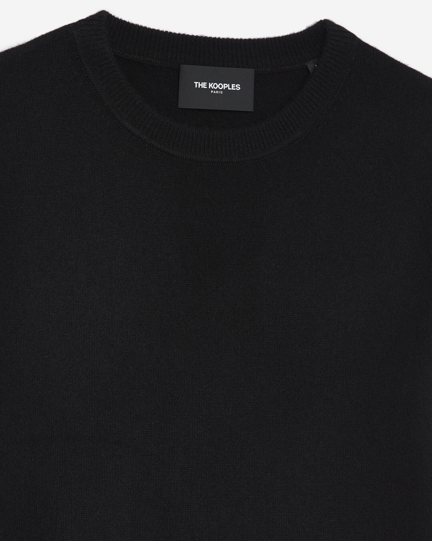 Pull cachemire noir à manches courtes, BLACK, hi-res image number null