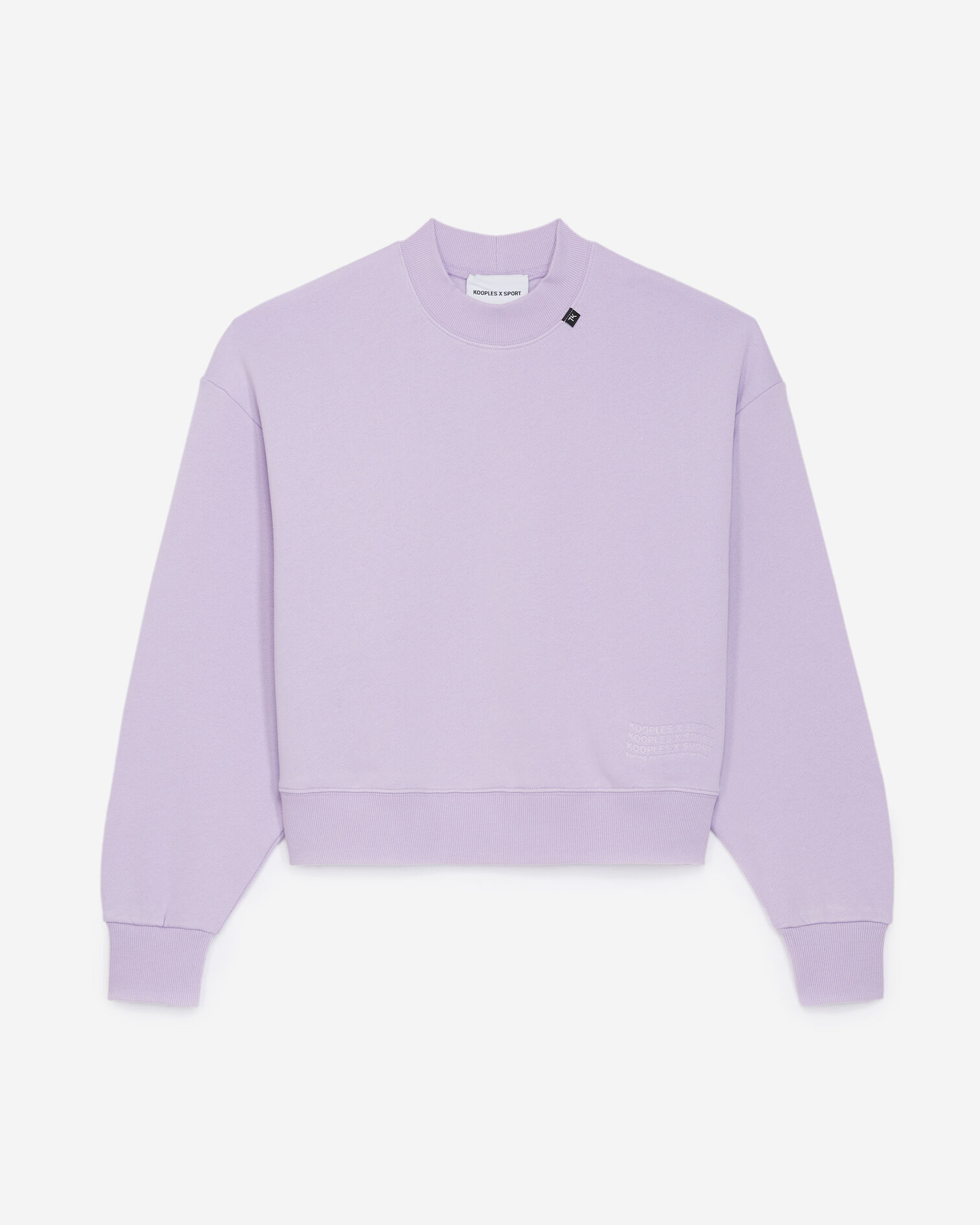 Sudadera violeta logotipo ola repujado, LIGHT PURPLE, hi-res image number null
