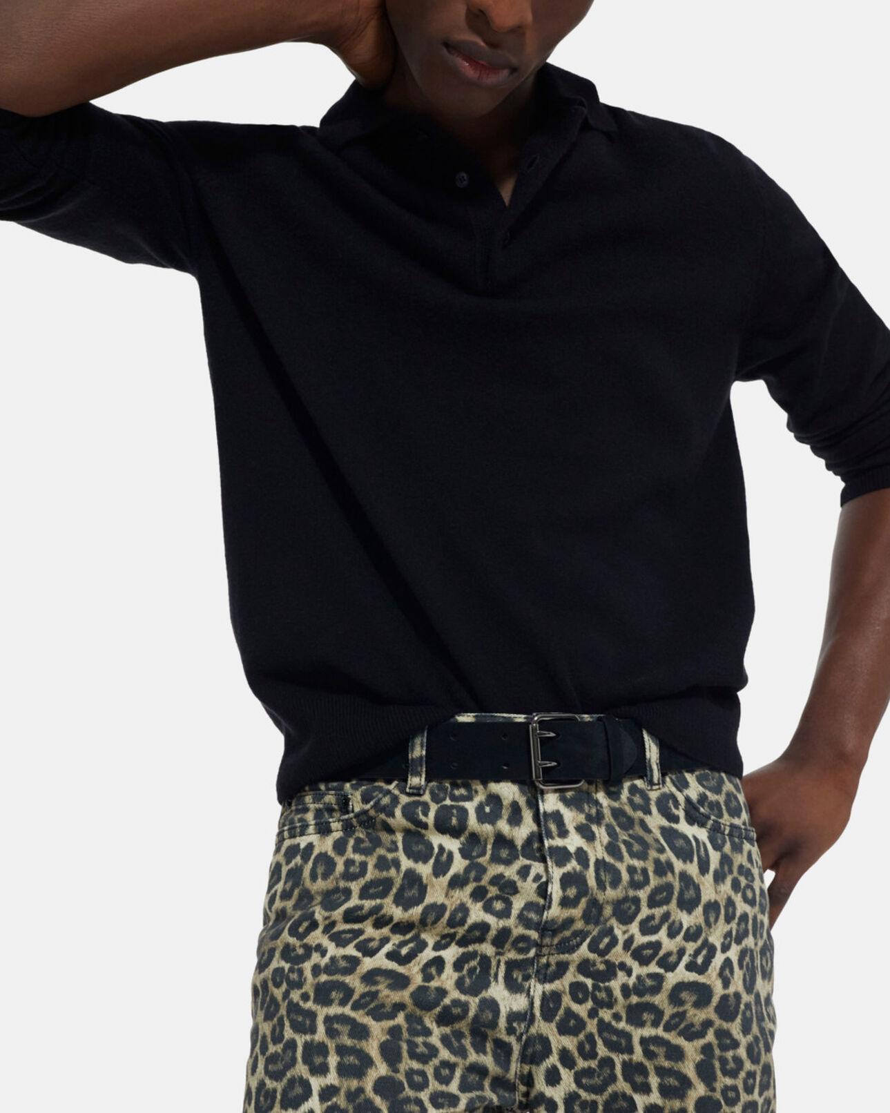 The Kooples H BLACK black cashmere sweater