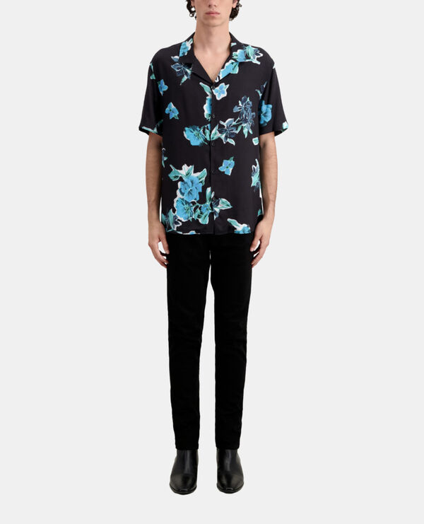 chemise imprimée manches courtes