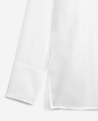 The Kooples FEMME WHITE chemise blanche classique &agrave; dos pliss&eacute;