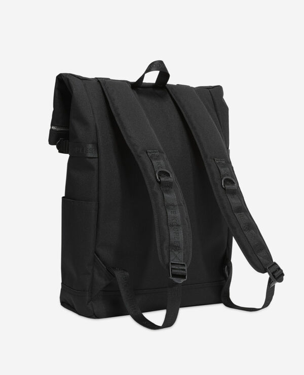 black technical fabric backpack