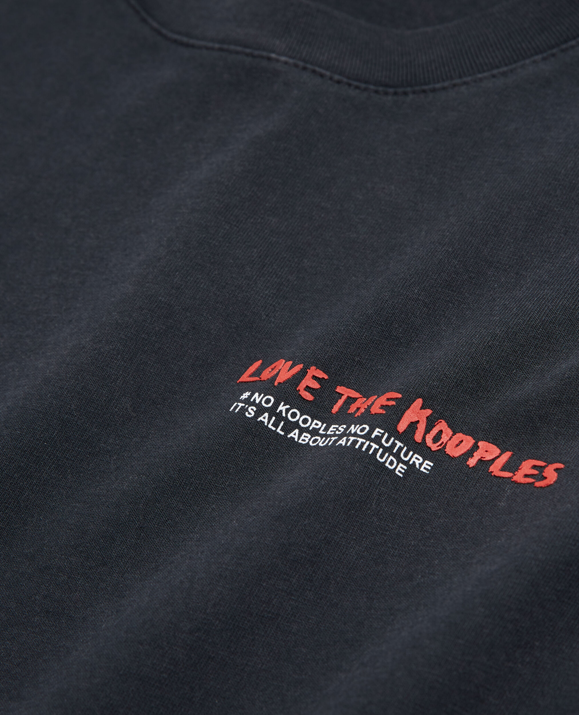 T-shirt Love Kooples noir, BLACK WASHED, hi-res image number null