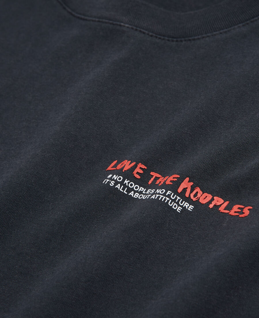 t-shirt love kooples noir