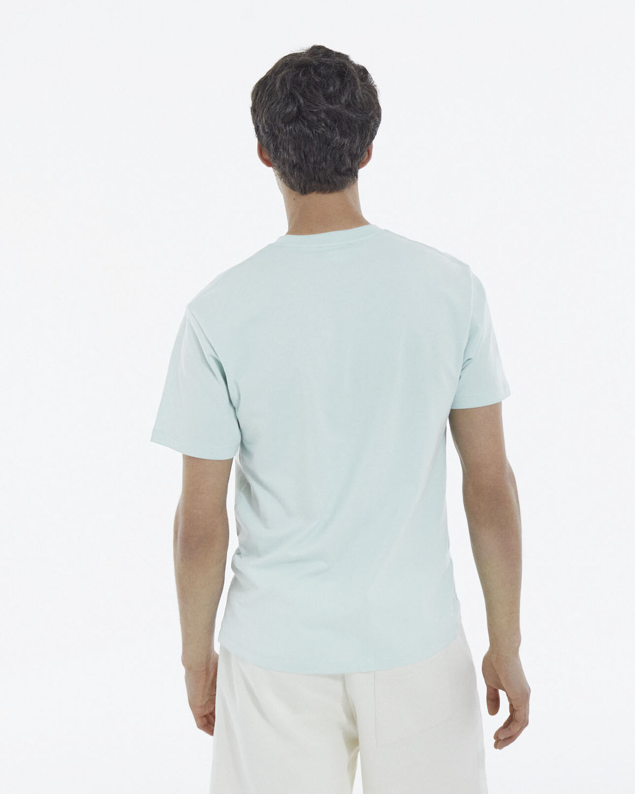 The Kooples HOMME GRIS BLEU t-shirt vert logo the kooples contrasté