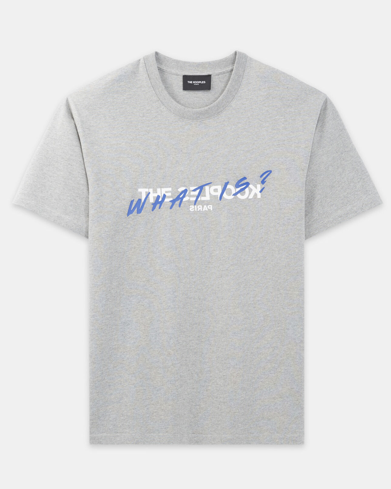 The Kooples HOMME GREY MELANGE t-shirt gris coton imprimé what is