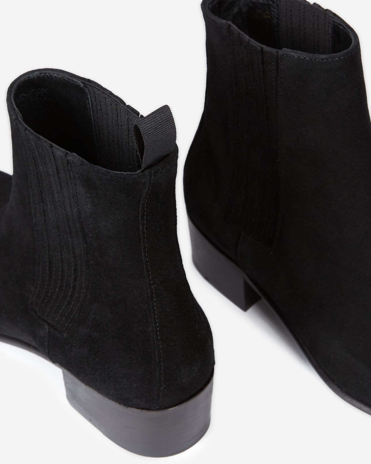 The Kooples FEMME BLACK boots en cuir noires