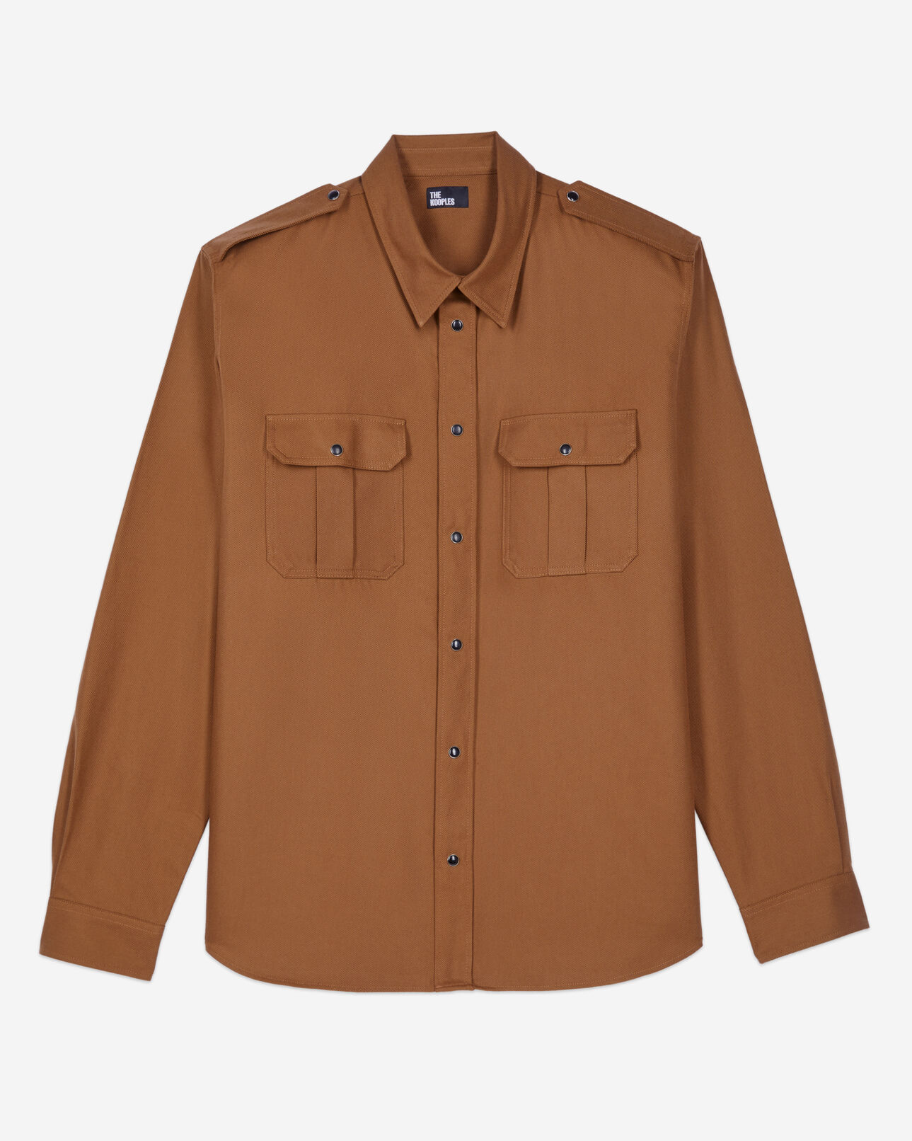 The Kooples HERREN CLASSIC BROWN braunes hemd