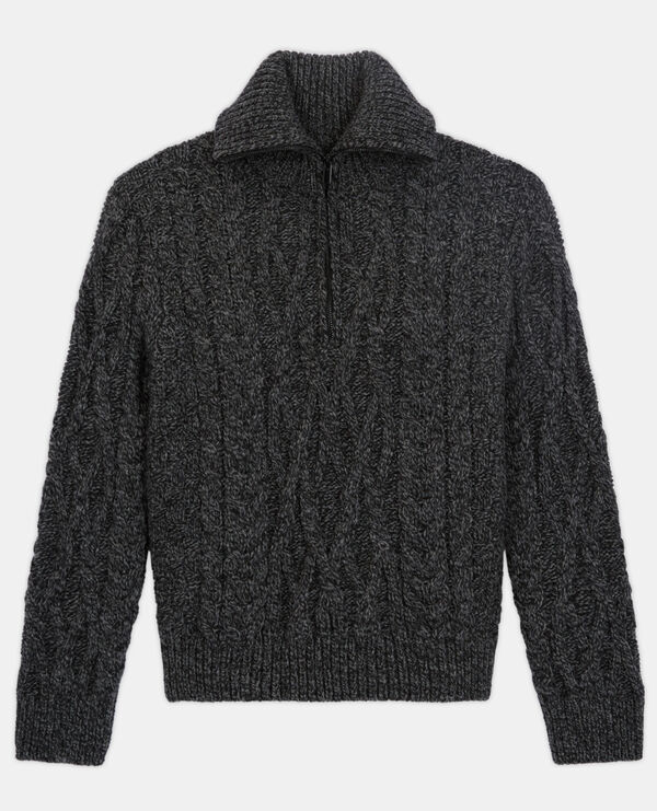 pull col camionneur gris