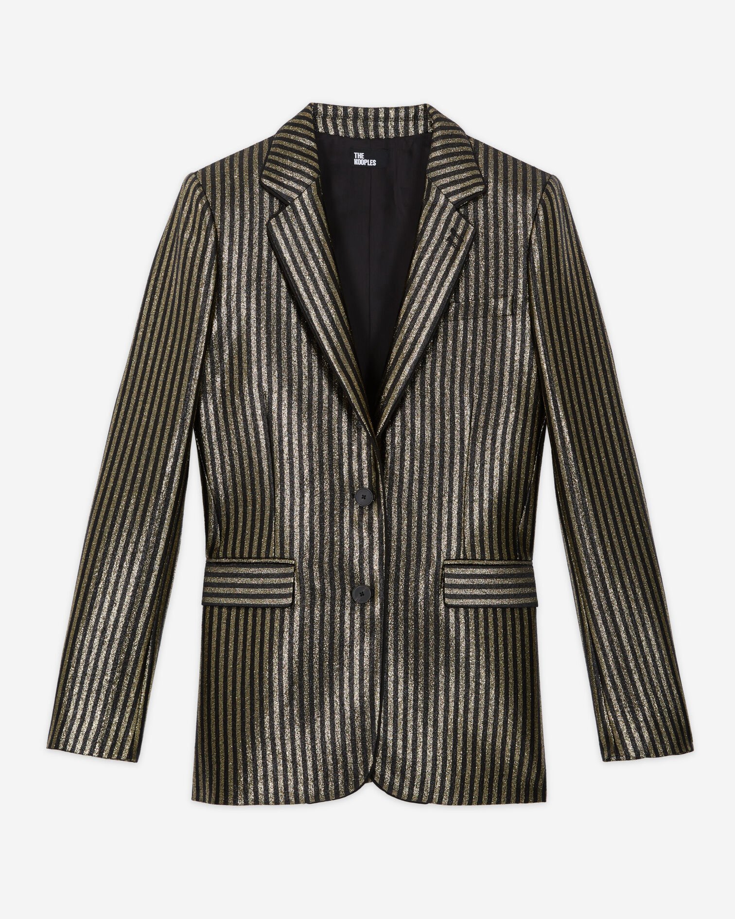 Chaqueta rayas dorada, BLACK / GOLD, hi-res image number null