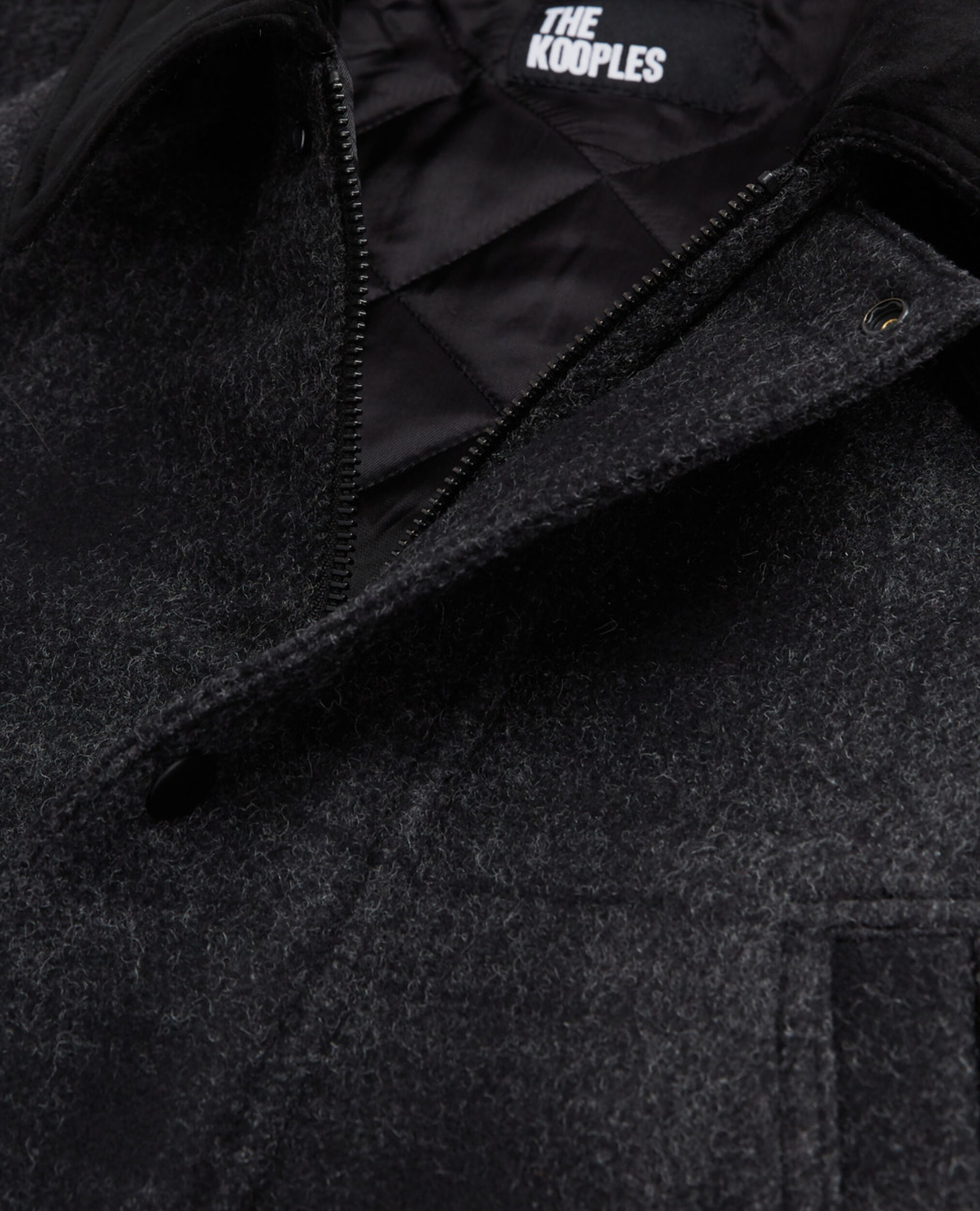 Blouson à carreaux gris, GREY BLACK, hi-res image number null