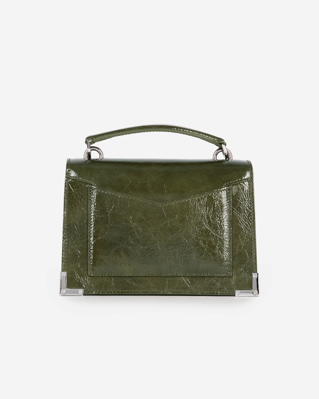 The Kooples FEMME OLIVE sac emily small en cuir vert
