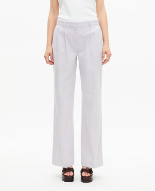 The Kooples WOMEN LIGHT PURPLE lilac straight-leg tailored pants