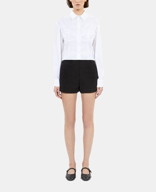 The Kooples F WHITE white shirt with corset style stitching