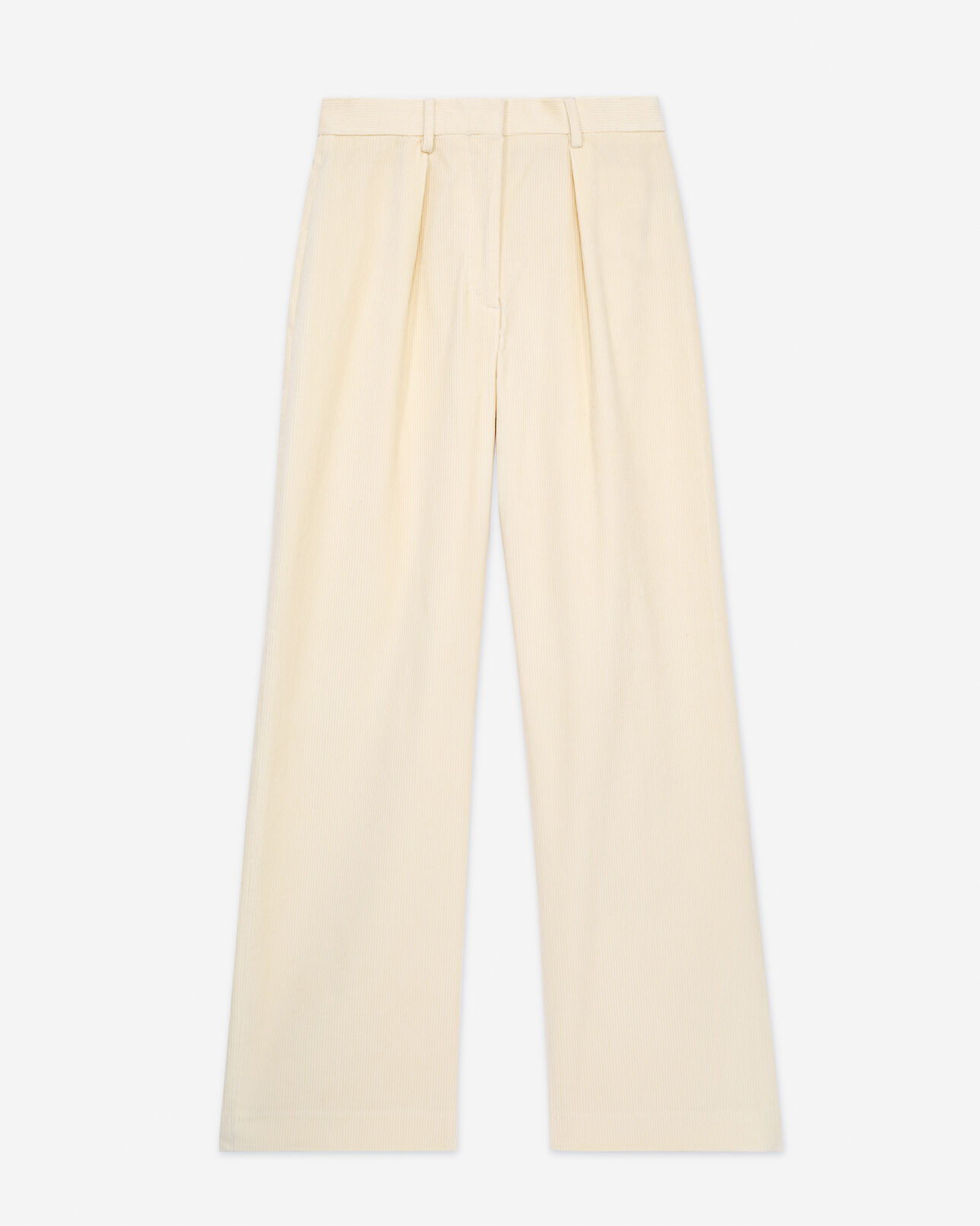 The Kooples DAMEN ECRU cordhose ecrufarben