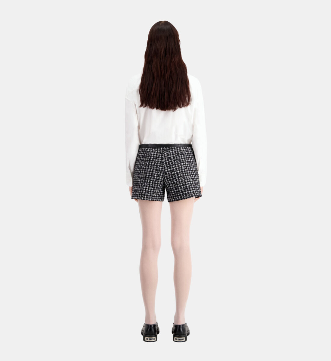 Black tweed shorts The Kooples UK