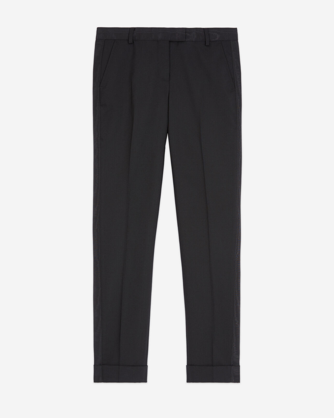 The Kooples WOMEN BLACK black wool pants