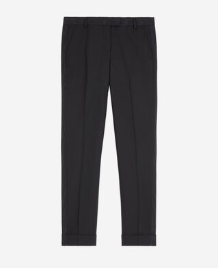 The Kooples WOMEN BLACK black wool pants