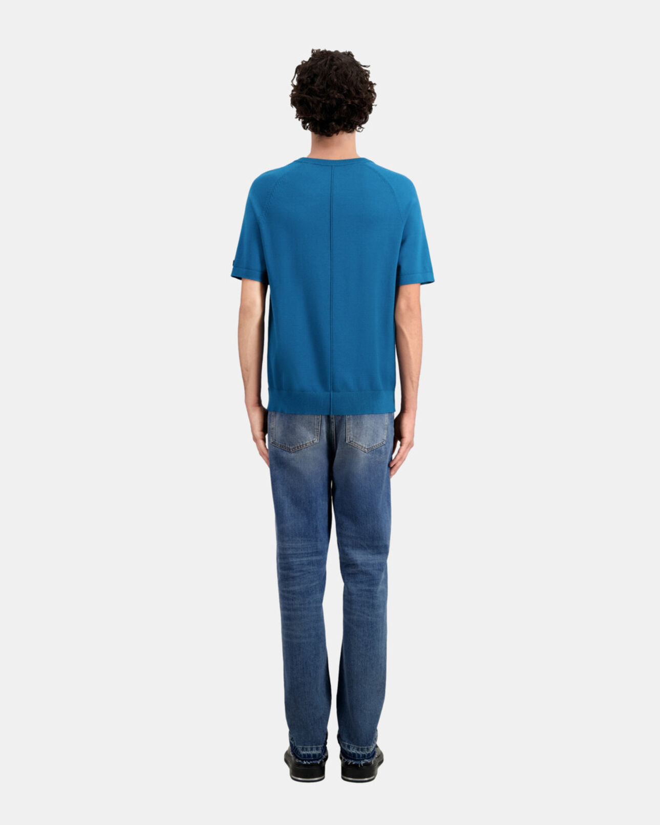 The Kooples HOMME MEDIUM BLUE t-shirt homme bleu en maille