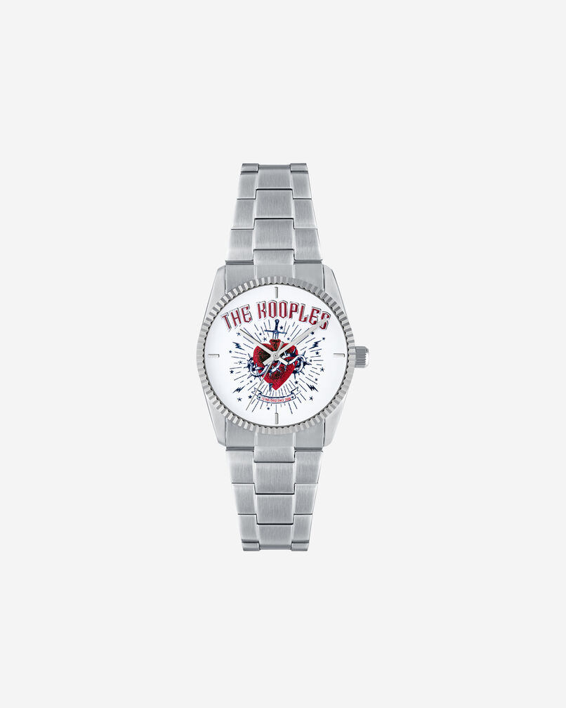 The Kooples MIXED SILVER heart - dagger watch