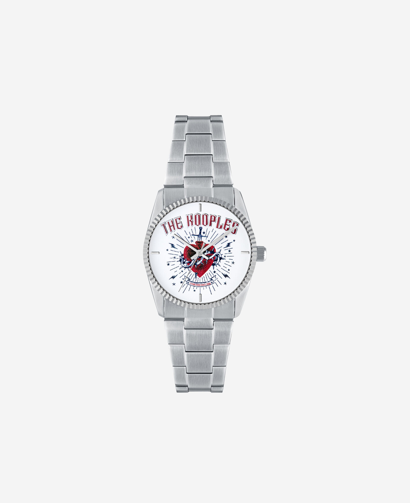 The Kooples MIXED SILVER heart - dagger watch