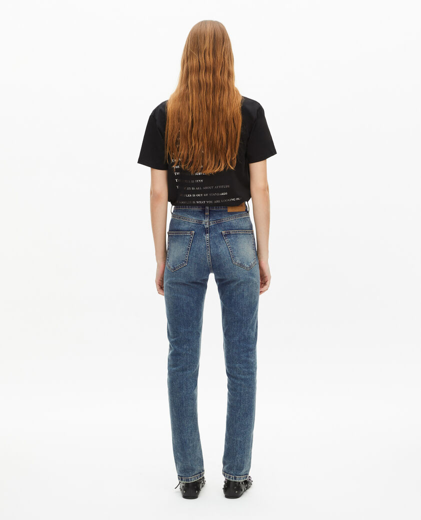 The Kooples WOMEN USED RAPIECE faded blue skinny jeans