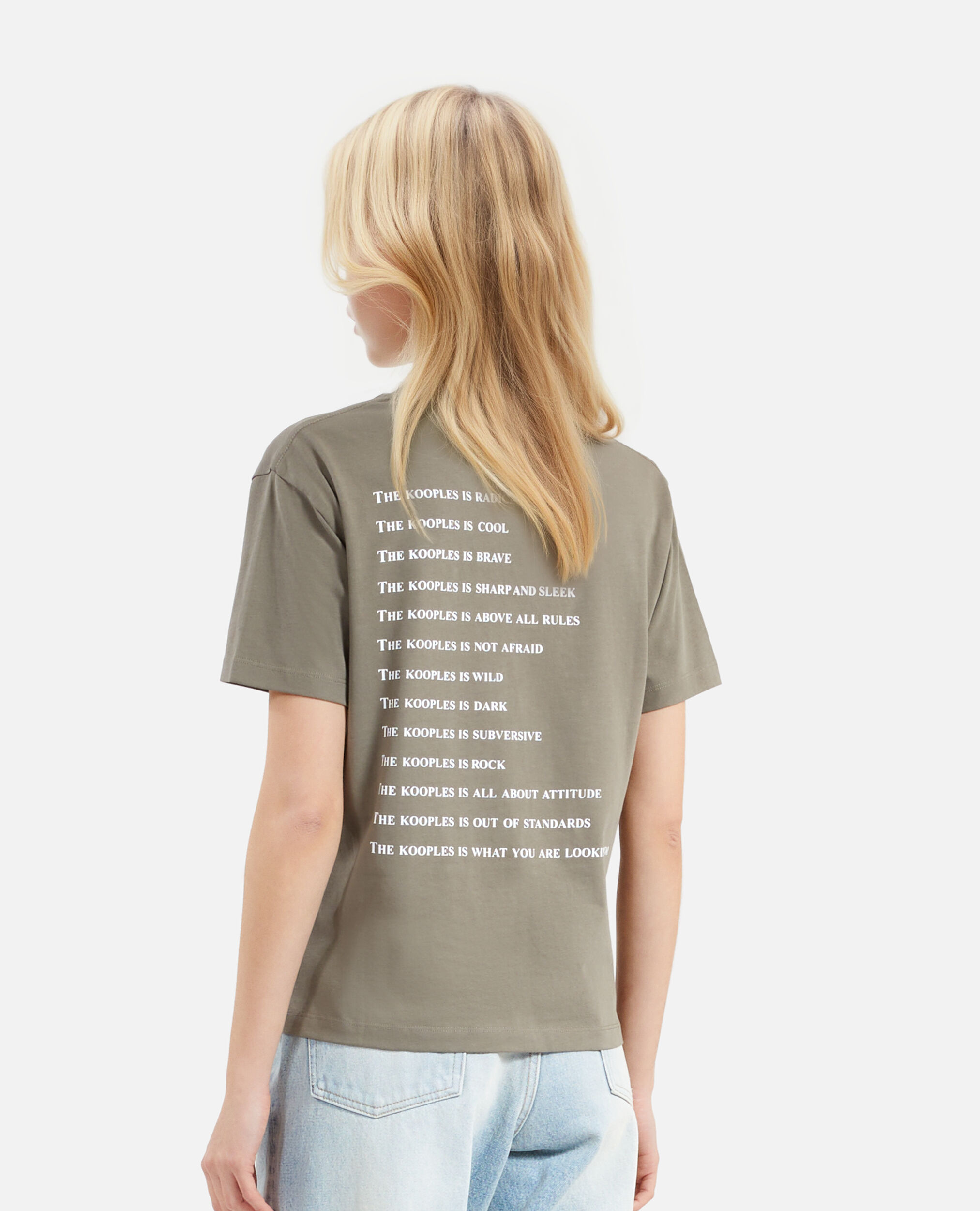 Khaki What is T-shirt, OLIVE KAKI, hi-res image number null