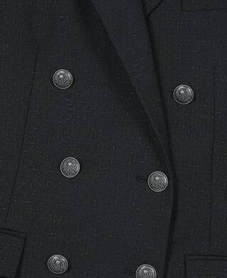 The Kooples WOMEN BLACK black wool blend suit jacket