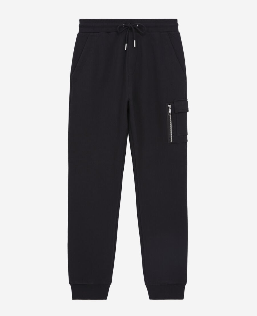 The Kooples MEN BLACK black tracksuit trousers