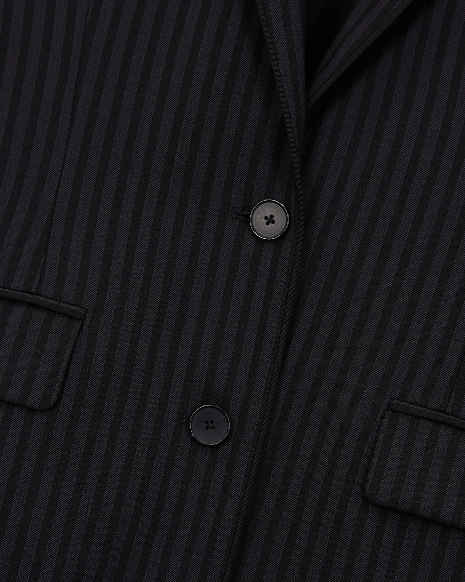 Striped wool suit jacket, BLACK GREY, hi-res image number null
