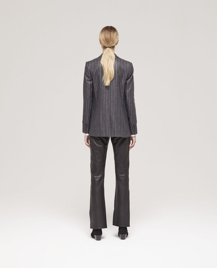 The Kooples WOMEN BLACK black striped jacket