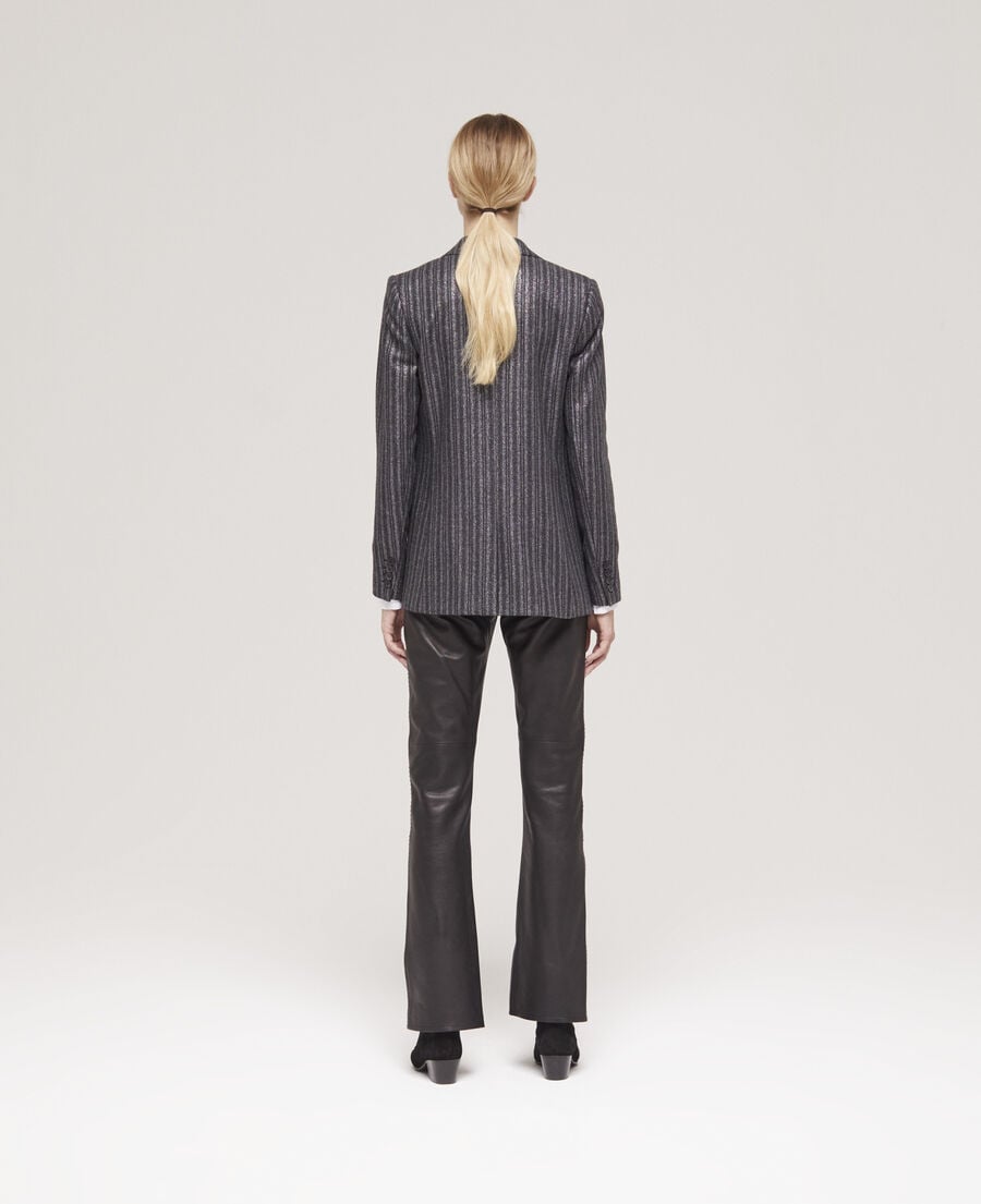 The Kooples WOMEN BLACK black striped jacket