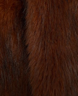 The Kooples WOMEN SAFRAN brown fur collar