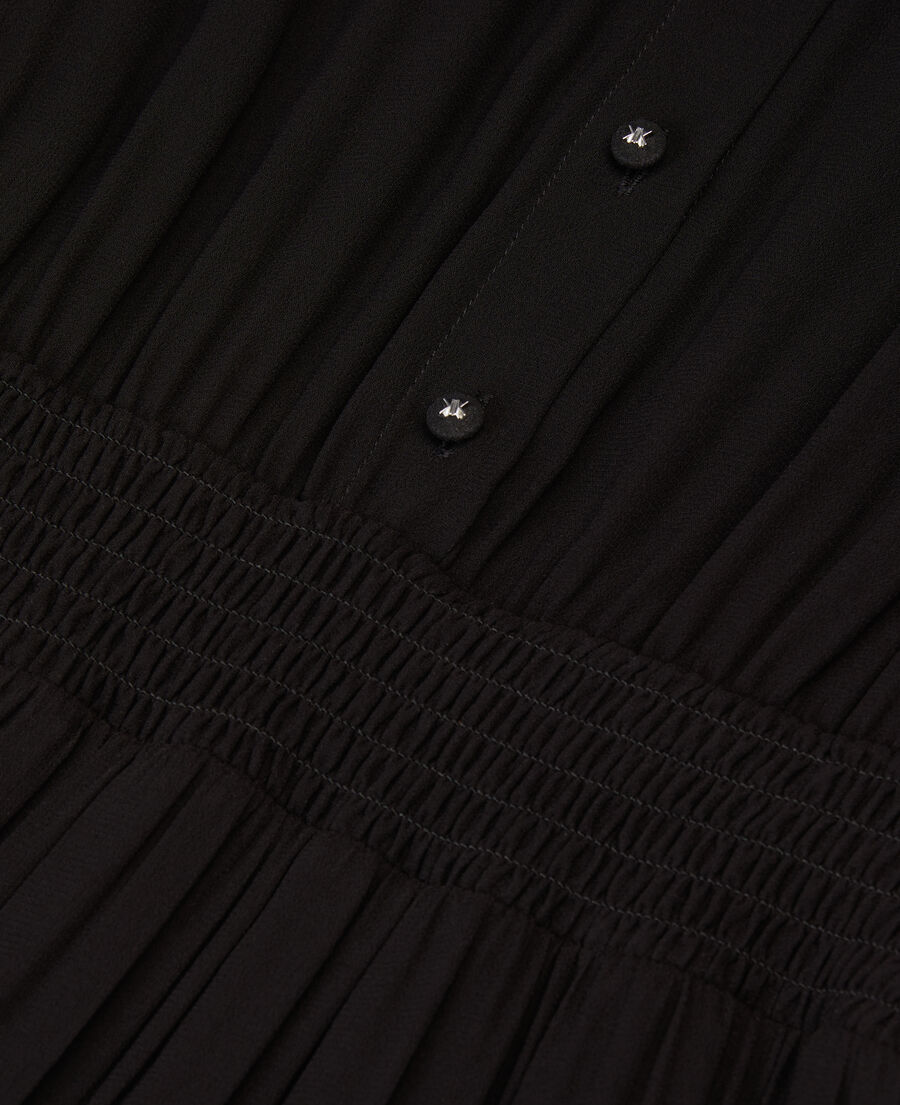 The Kooples F BLACK long black dress with ruffles