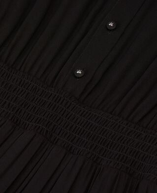 The Kooples F BLACK long black dress with ruffles