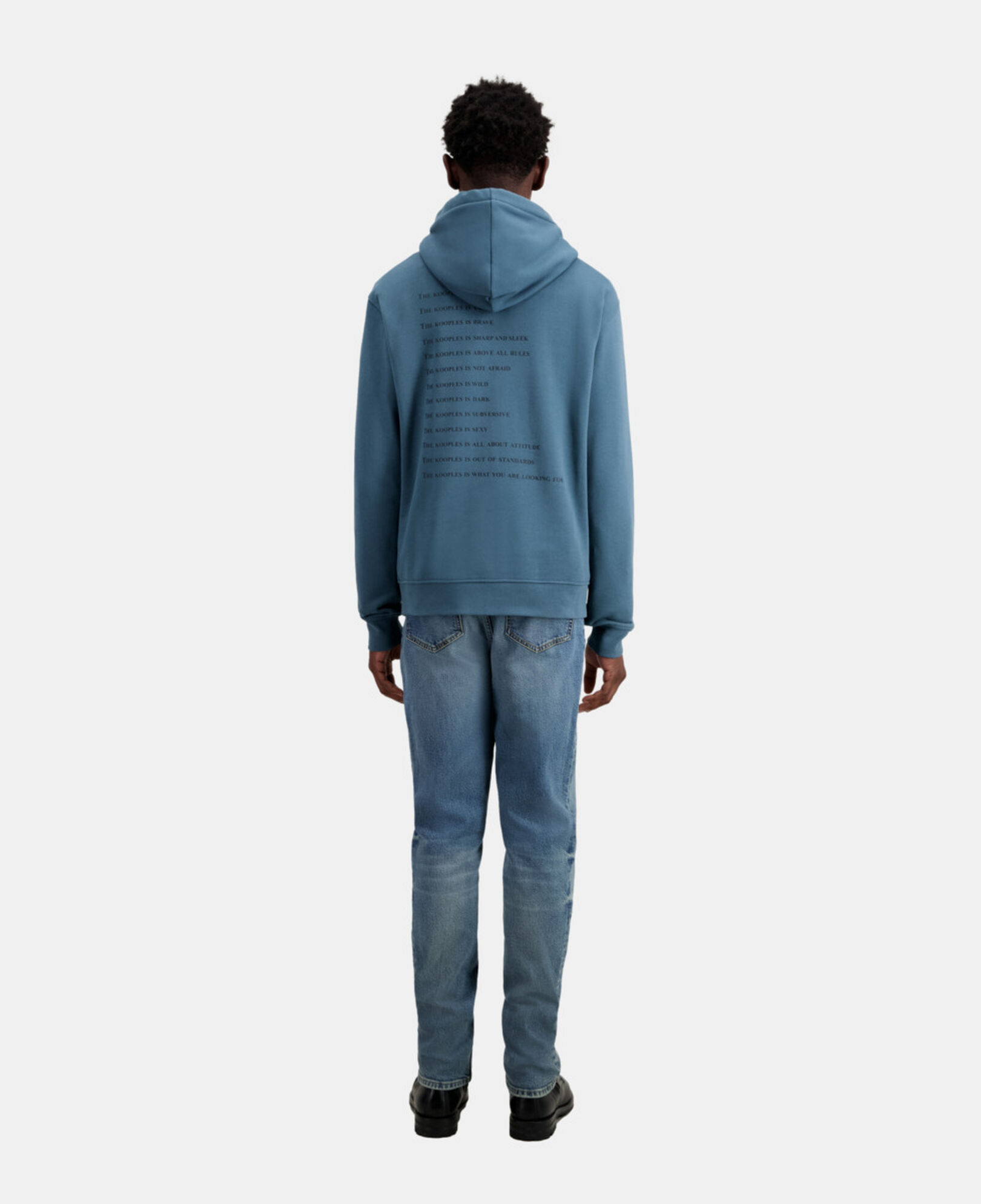 The Kooples MEN BLUE PETROL deep blue what is hoodie