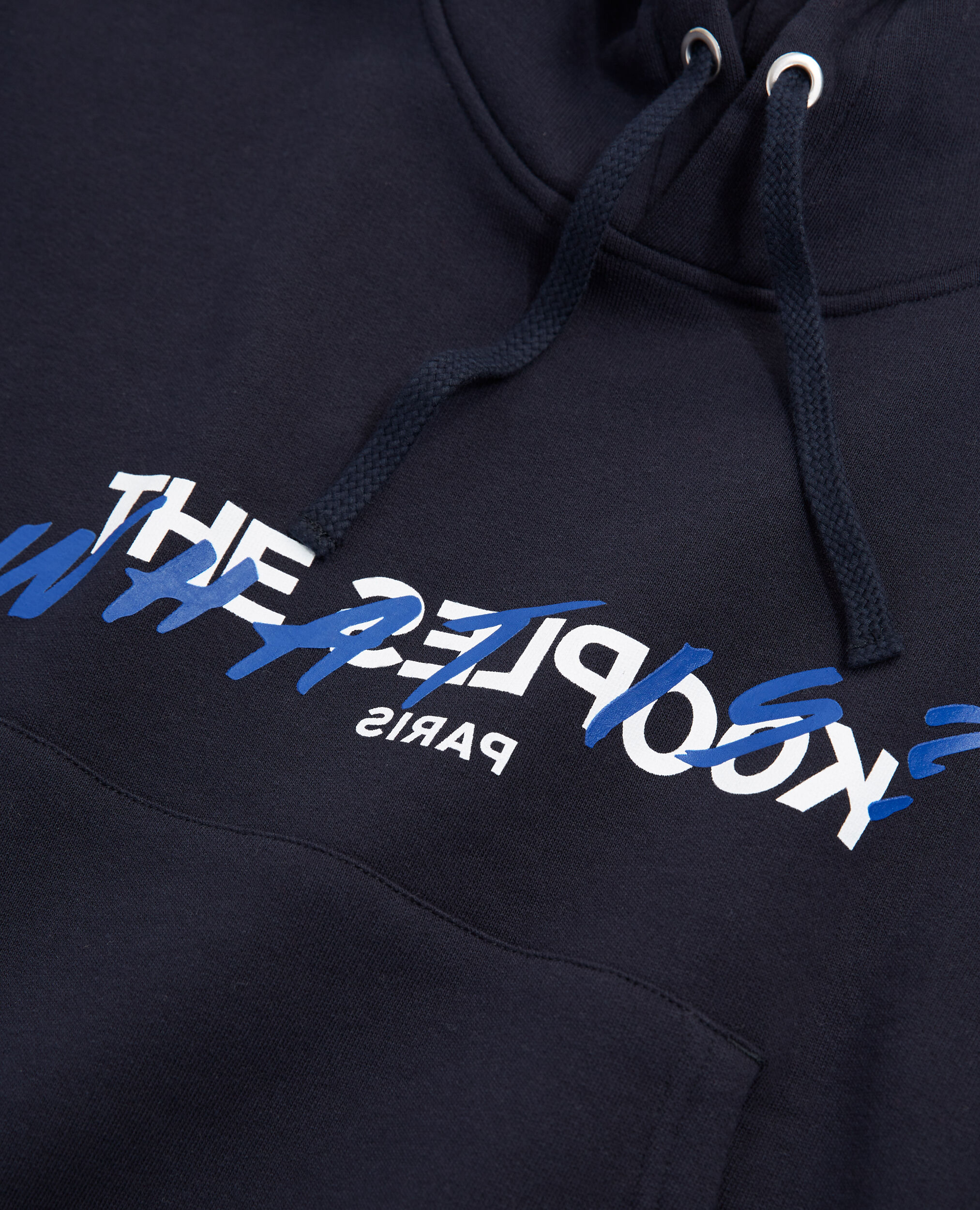 Navy sweatshirt with screen print what is, NAVY, hi-res image number null