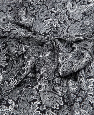 The Kooples FEMME BLACK WHITE robe courte à ceinture intégrée imprimée