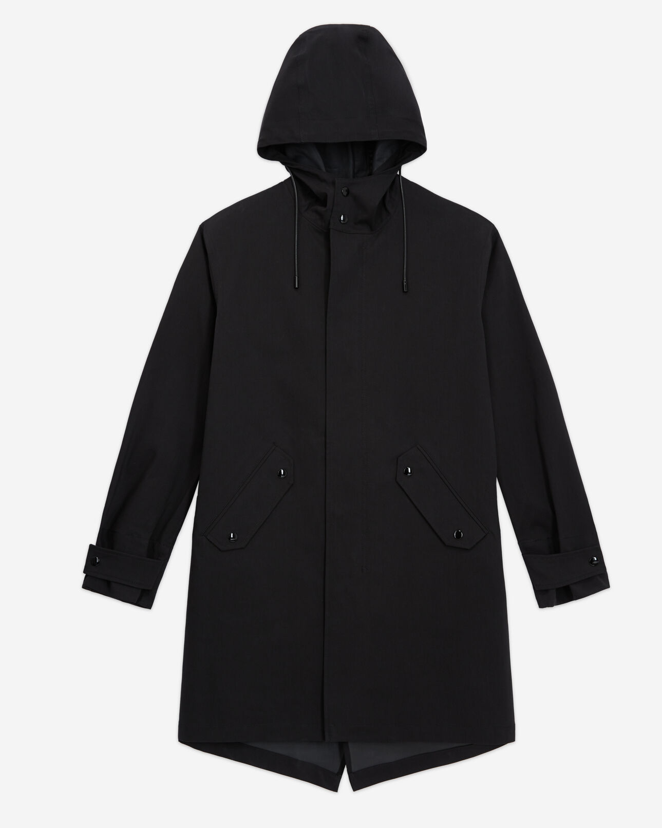 The Kooples MIXTE BLACK parka en coton noire