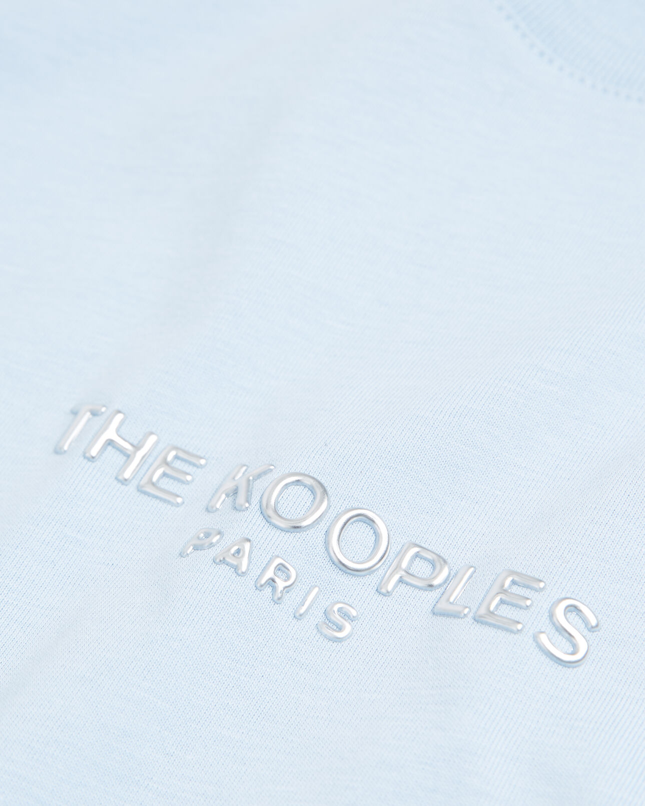 The Kooples FEMME BABY BLUE t-shirt bleu à logo