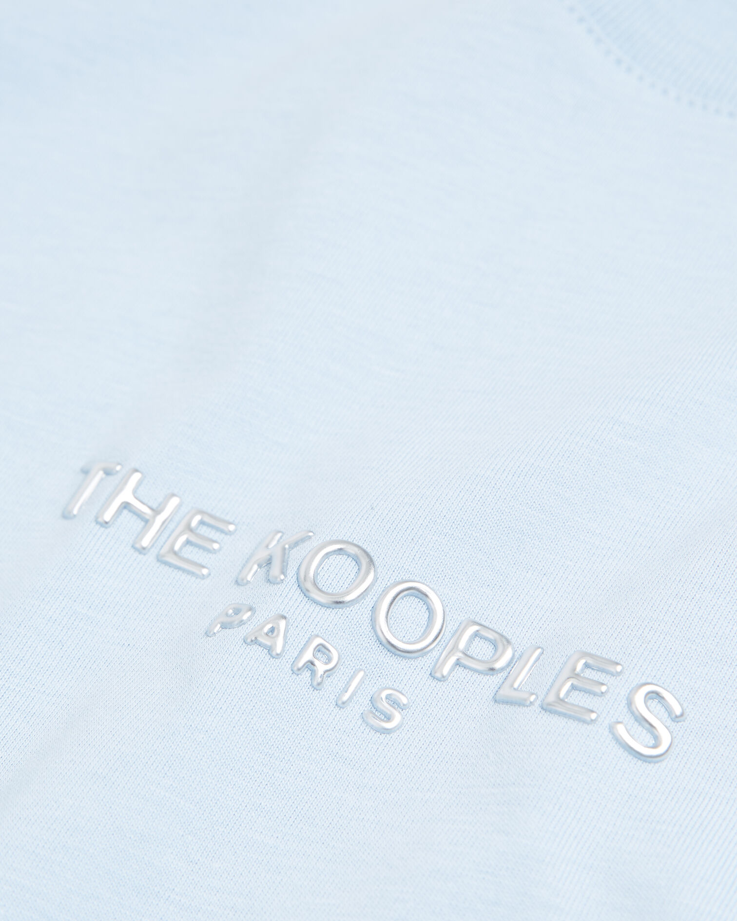T-shirt bleu à logo, BABY BLUE, hi-res image number null