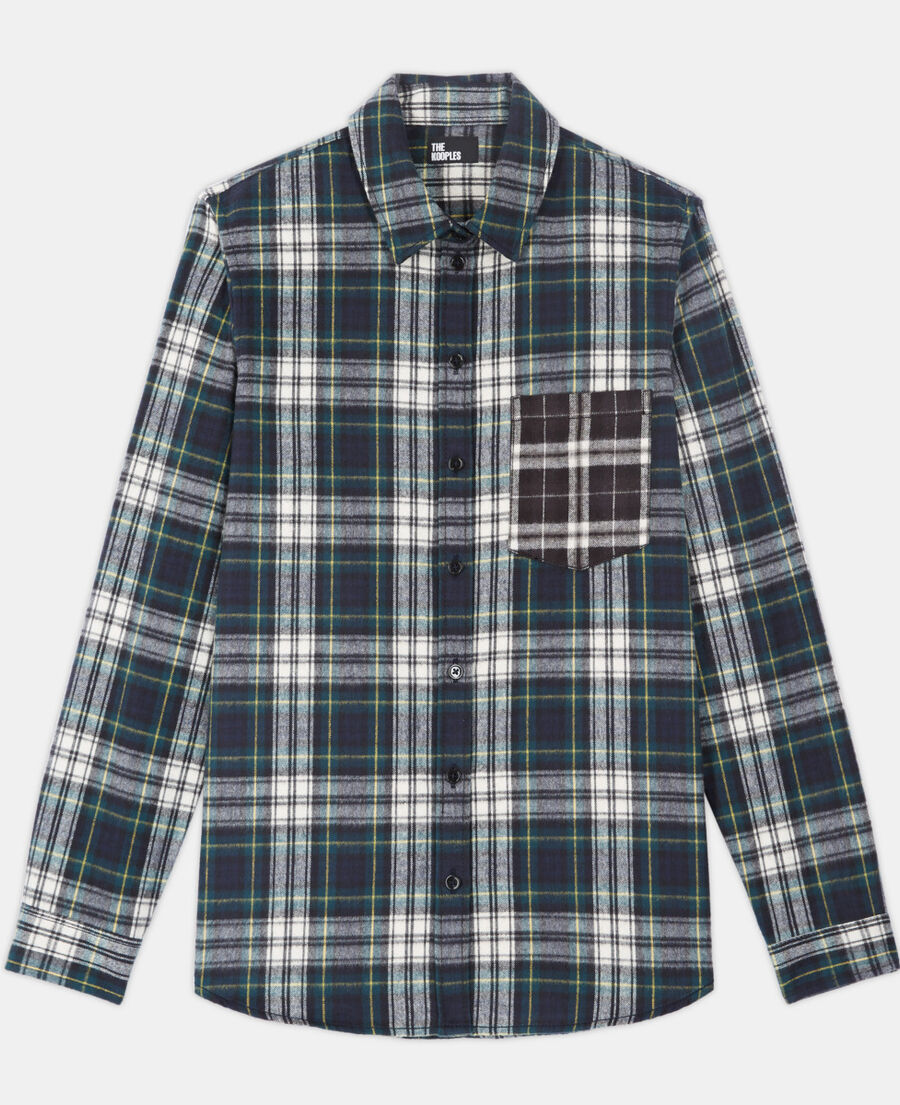 overshirt with check motif