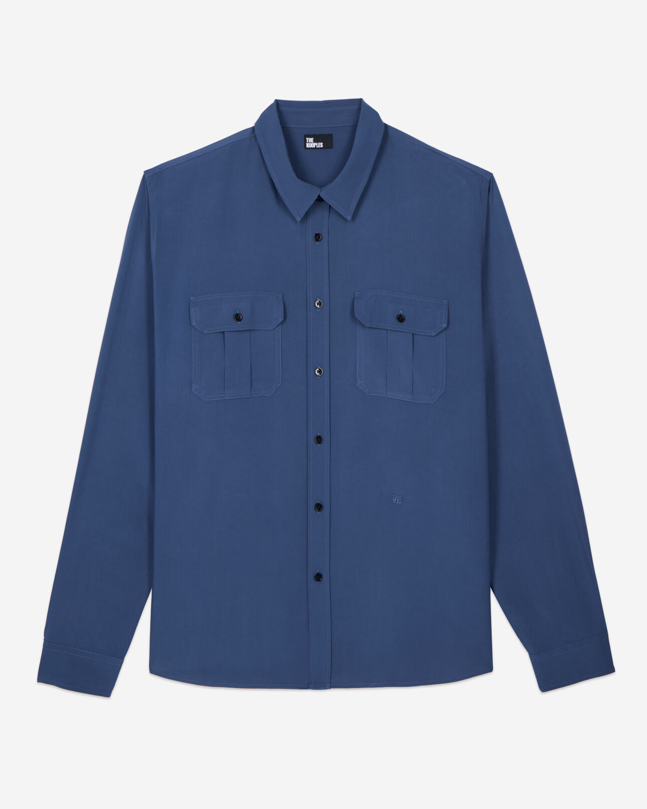 The Kooples HOMME MIDDLE NAVY chemise bleu roi