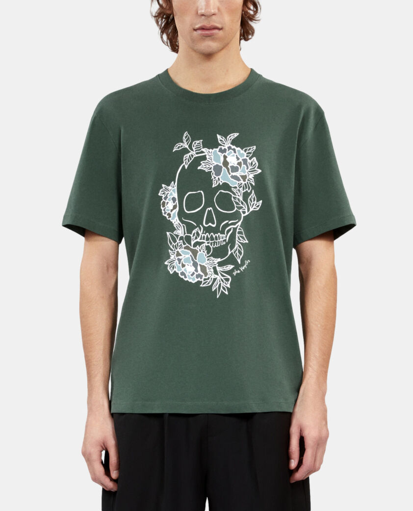 The Kooples HOMME FOREST t-shirt avec sérigraphie vert