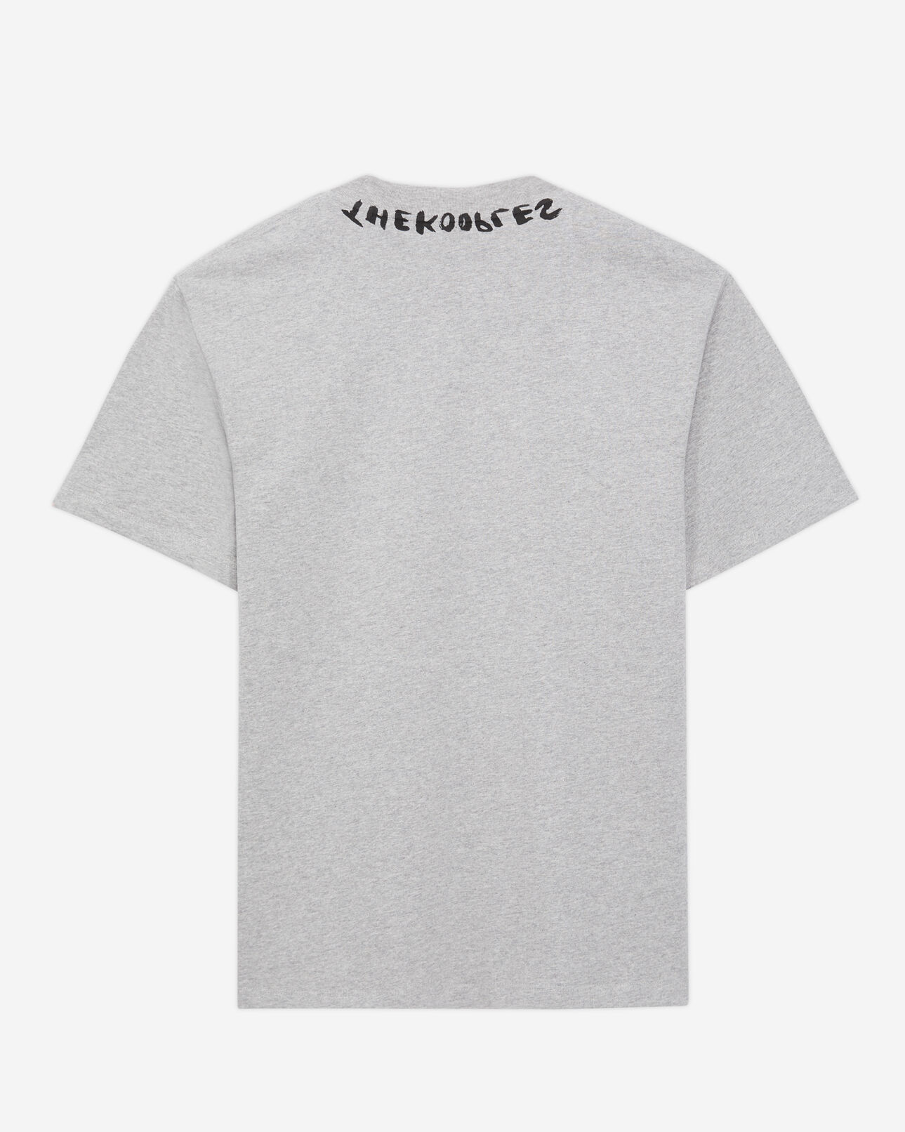 The Kooples MEN GREY MELANGE men's grey t-shirt with logo