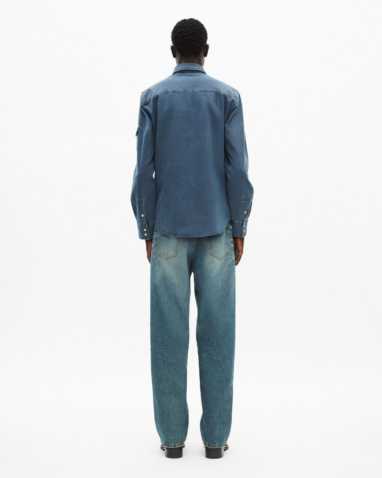 The Kooples MEN STORM long-sleeved denim shirt